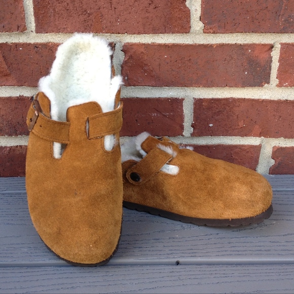 lined birkenstock clogs